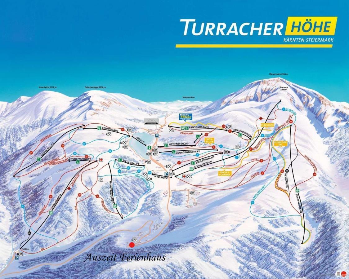 Auszeit Ferienhaus Fur 6 Personen ,Mit Grosser Terrasse Und Panoramablick, Turracher Hohe -A1 Haus 436 A Links- Exteriör bild